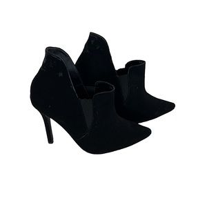 Stefano di Roma Black Suede Shoes Pointed Toes High Heels 👠 6.5